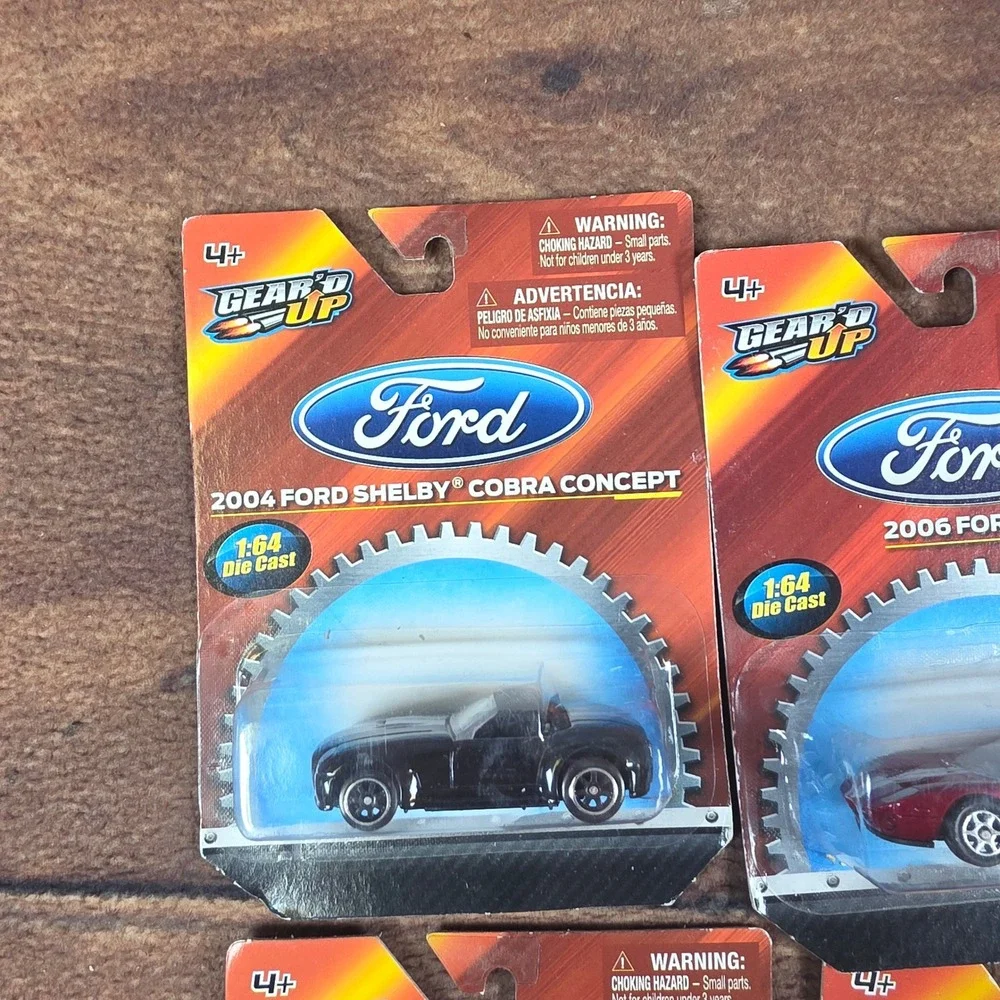 Gear'd Up Diecast Cars Kids 1:64 Multicolor Good Ford Shelby GT40 Lot of 6
